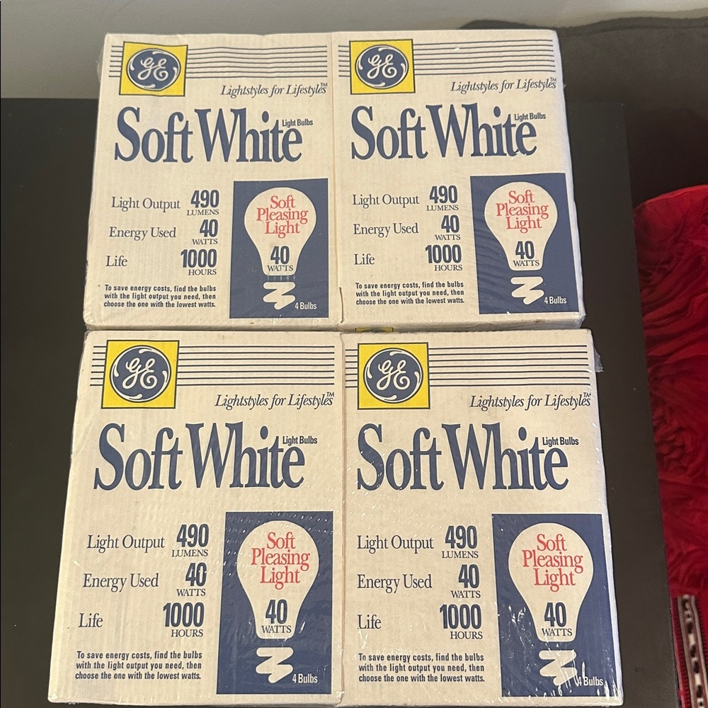 GE Soft White Light Bulbs